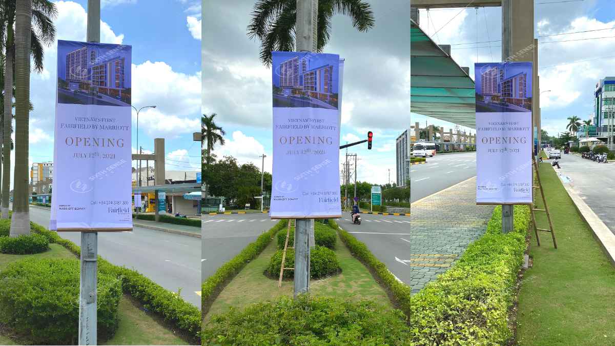 Băng-rôn, banner và cờ phướn có nhiều quy cách, phù hợp với từng không gian và mục tiêu truyền thông.
