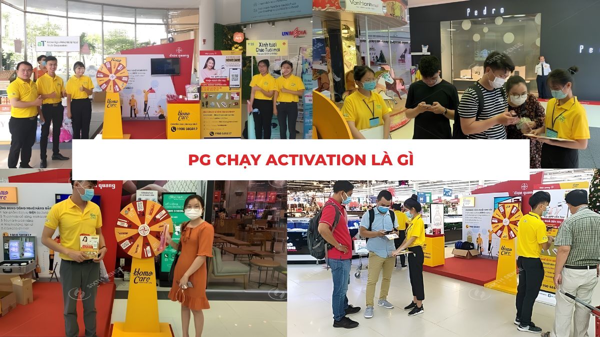 PG chạy Activation là gì, là nhân sự trực tiếp đại diện thương hiệu, tương tác và giới thiệu sản phẩm đến khách hàng tại các chương trình activation