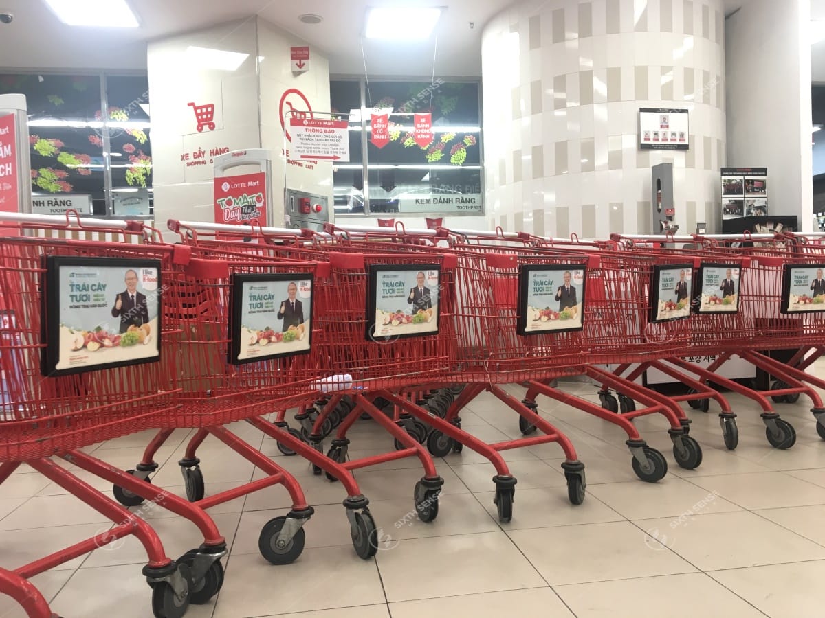 Quảng cáo trên xe đẩy siêu thị - Thu hẹp khoảng cách với người tiêu dùng