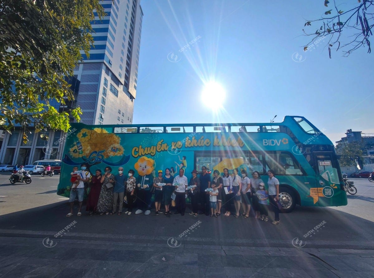 BIDV tổ chức roadshow xe bus 2 tầng kết hợp activation toàn quốc