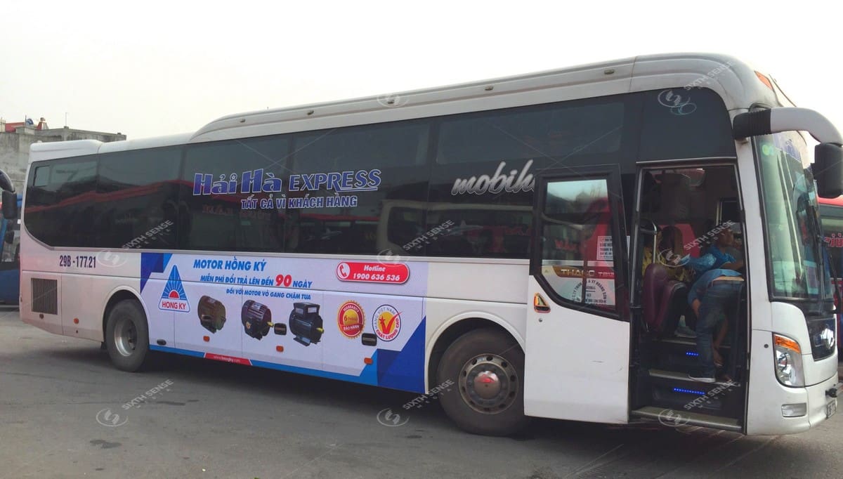 Dự án quảng cáo xe khách cho Hồng Ký