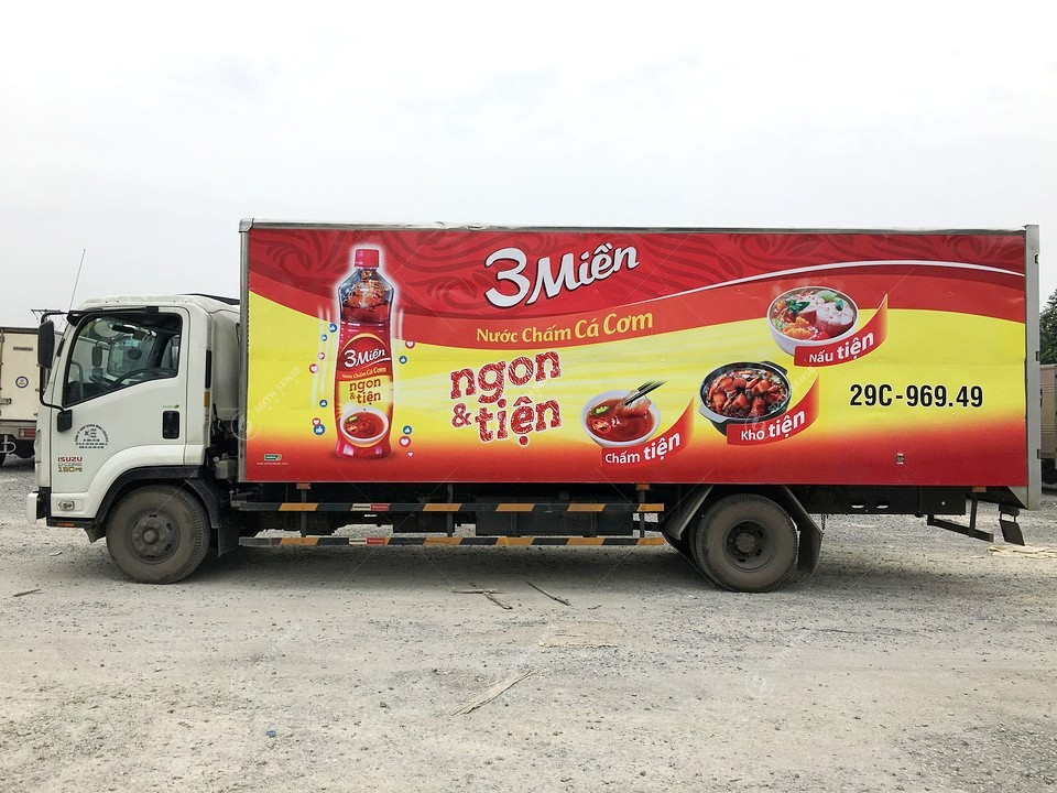 Dự án quảng cáo trên xe tải cho Nước chấm 3 Miền