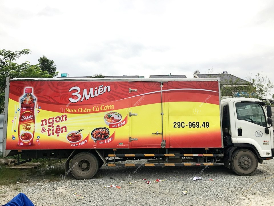 Dự án quảng cáo trên xe tải cho Nước chấm 3 Miền