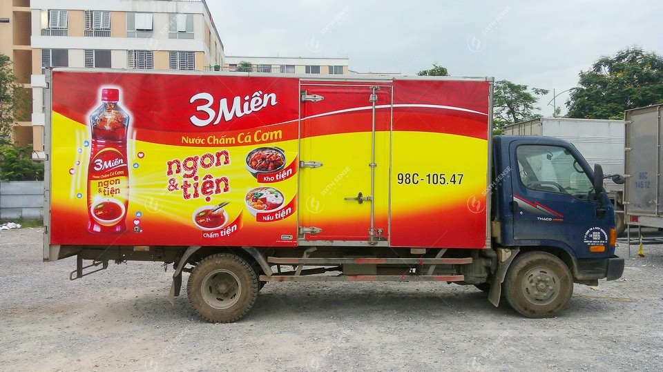 Dự án quảng cáo trên xe tải cho Nước chấm 3 Miền