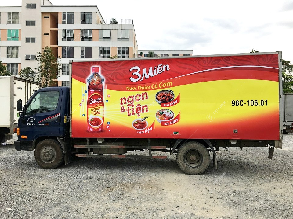 Dự án quảng cáo trên xe tải cho Nước chấm 3 Miền