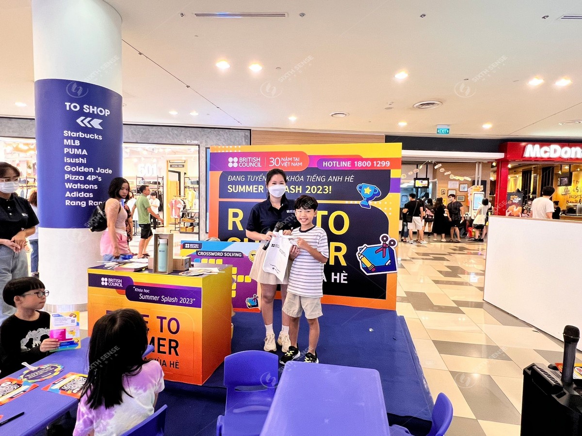 Dự án activation giới thiệu khóa học mùa hè của British Council
