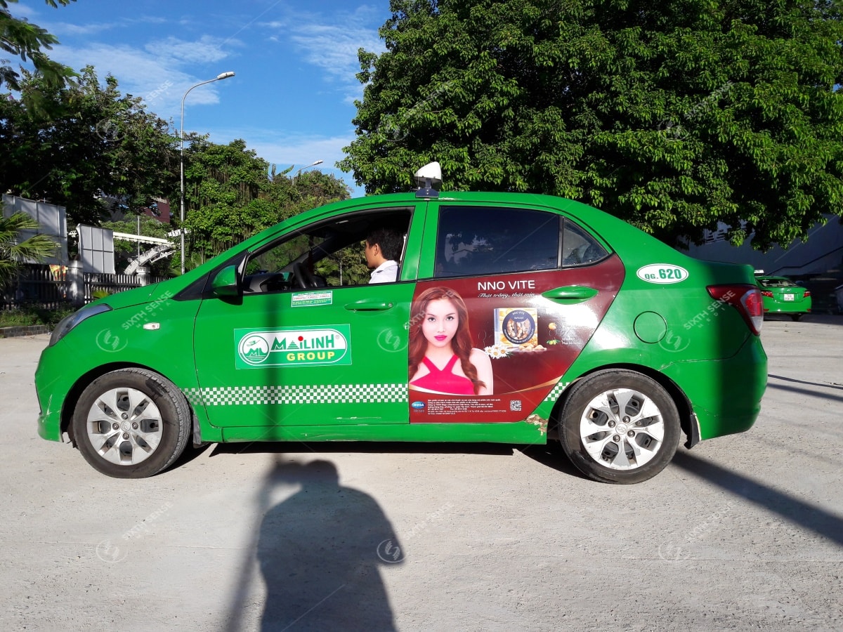 Khai phá tiềm năng quảng cáo trên xe taxi tại Quảng Ngãi