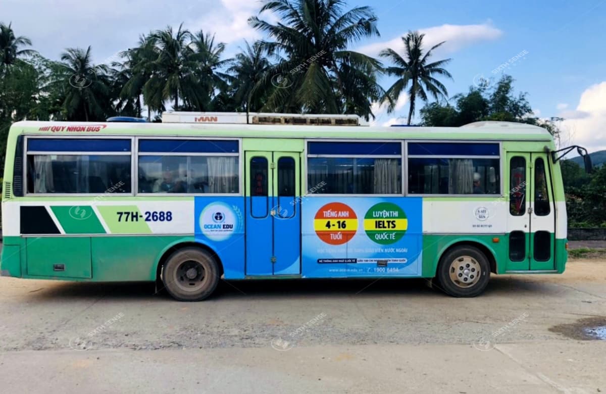 Quảng cáo trên xe buýt tại Quy Nhơn