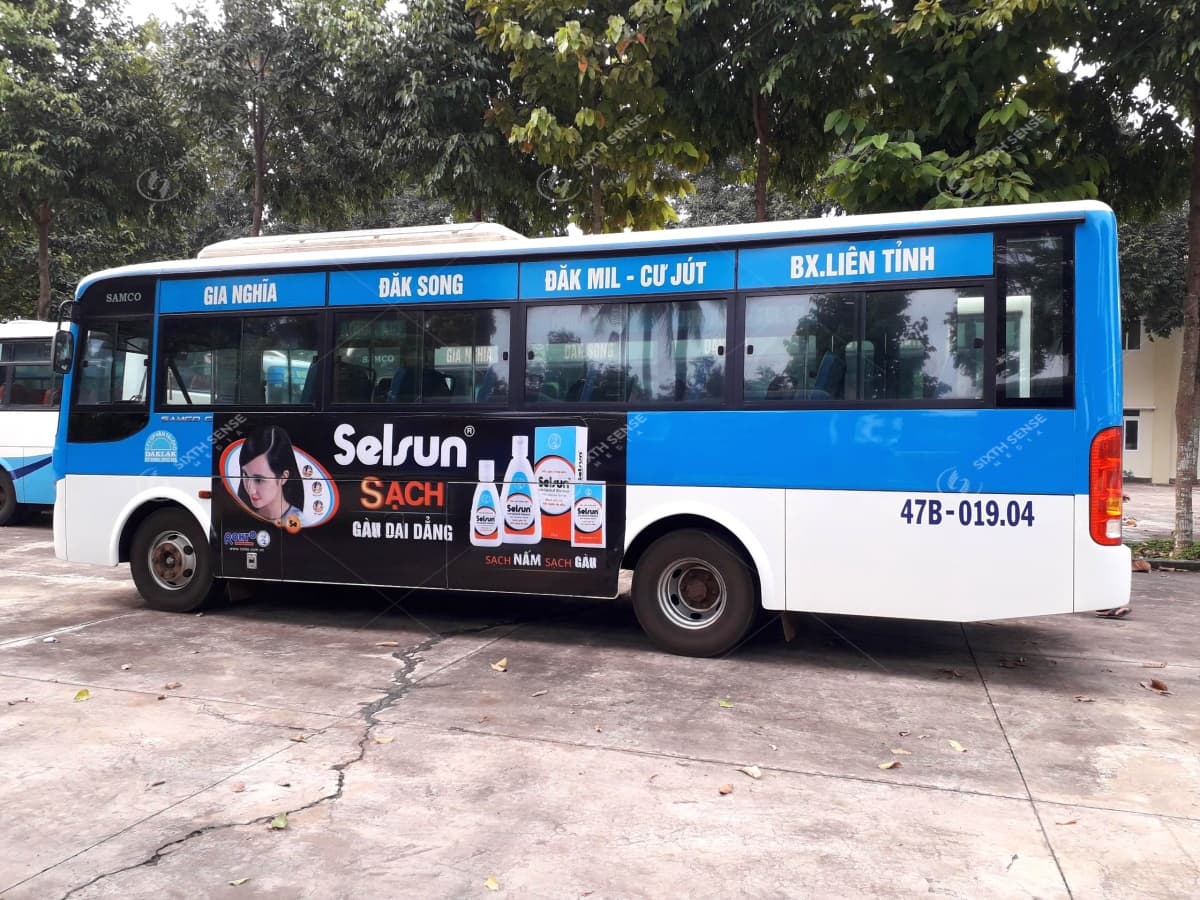Quảng cáo trên xe buýt tại các tỉnh Tây Nguyên